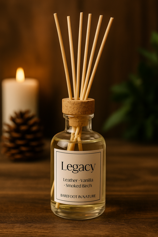 Legacy Reed Diffuser – Leather • Vanilla • Smoked Birch